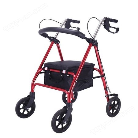 带轮子老人残疾人可推可折叠扶手架助行代步推车
