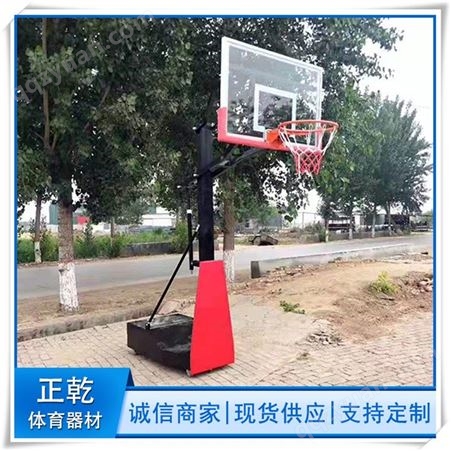 正乾体育生产各种尺寸型号篮球架 电动液压篮球架 手动液压篮球架 普通篮球架
