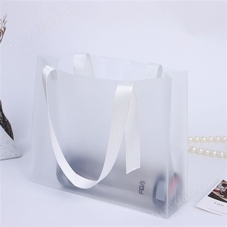 新款透明PVC手提袋 礼品袋子 服装店购物袋定制