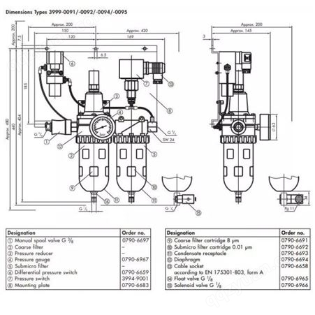 SAMSOMATIC气液转换装置DCM6/3994-9001U.1200.5818A 8523-0032