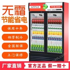 饮料啤酒展示柜商用冷藏保鲜柜蔬菜水果立式冰柜便利店单双门冰箱