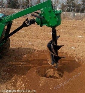 小型农用打洞挖坑机 多功能螺旋打孔机拖拉机价格
