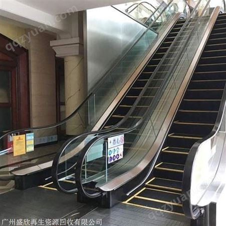 广州市汇融通电梯回收公司 常年大量商场扶手梯回收 24小时 三菱