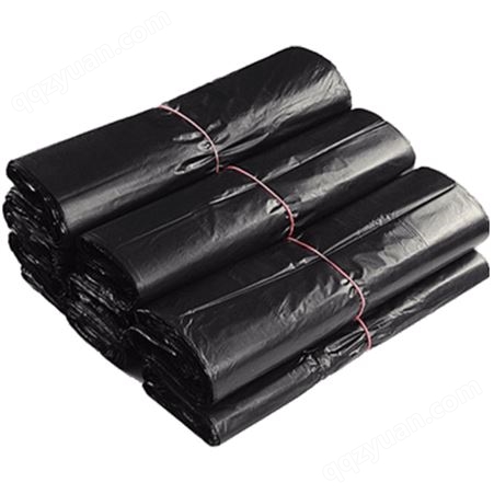 黑色塑料袋 方便袋480780mm 手提背心式 酒店环卫家用厨房塑料袋 100个/捆