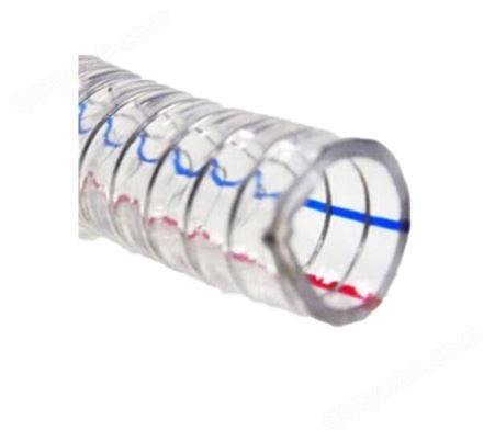 PVC无味钢丝软管透明塑料水管抽水机 水泵抽水管 白色2.5寸 40公斤 30米/捆