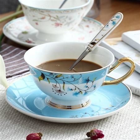 咖啡杯碟欧式小奢华意式咖啡杯ins风 的陶瓷网红杯子套装