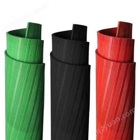 绝缘橡胶板配电室高压黑5mm厚红色黑色绿色防滑橡胶垫橡胶地板