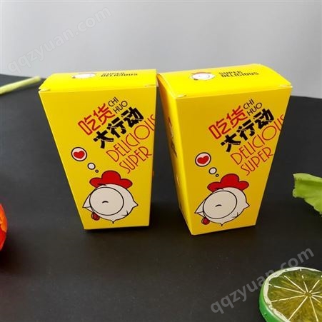 一次性免折鸡米花盒  定做小吃包装盒  鸡翅打包纸盒  生产厂家  可定制