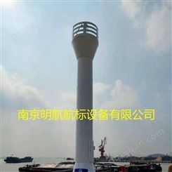 长江镇江航道处10米玻璃钢灯塔、10米钢质灯塔发货安装