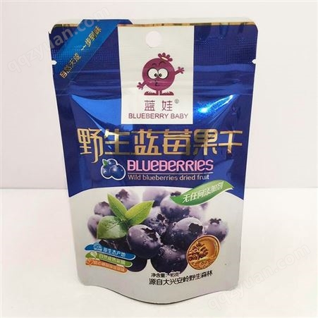 蓝娃牌新品休闲食品 营养美味蓝莓果干 16g袋装蓝莓干