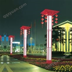 中国风大红色景观灯 景观灯厂家选择创亮照明 给你想象不到的夜景艺术感觉