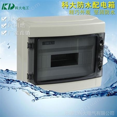 科大直销KD-HA-12ways12位ABS塑料防水配电箱 接线防水配电箱