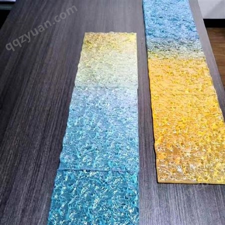 彩色渐变夹胶玻璃供应厂家 超长版钢化玻璃 淋浴房扶梯玻璃装饰 格美特
