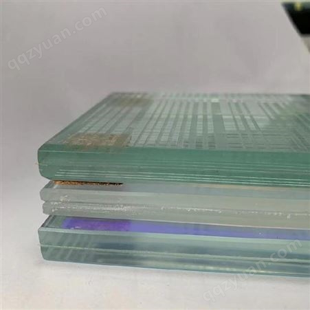 优质原片干法夹胶玻璃 双层夹胶玻璃 支持钢化开缺精磨边加工工艺