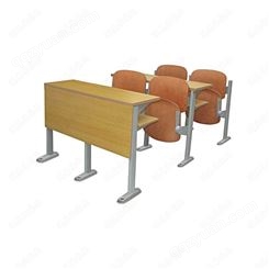 广东鸿美佳学校课桌厂家定制木板座椅会议培训阶梯教室联排课桌椅