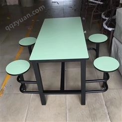 广东厂家批发供应防火板台板可移动脚架四人位饭堂餐厅餐桌椅